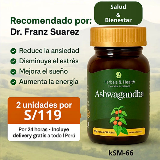 ASHWAGANDHA / QUITA ESTRES Y ANSIEDAD