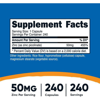 Zinc Picolinate Nutricost