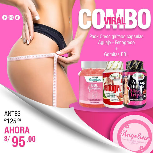 Pack CRECEGLUTEOS + Gomitas BBL de REGALO