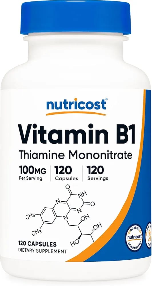 Vitamin B1 Thiamine Nutricost