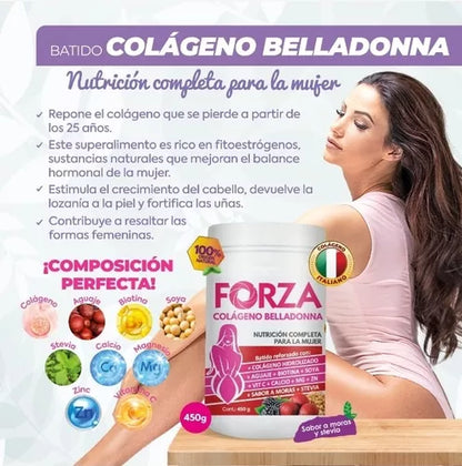 Batido de Colágeno Forza Belladonna (450g)